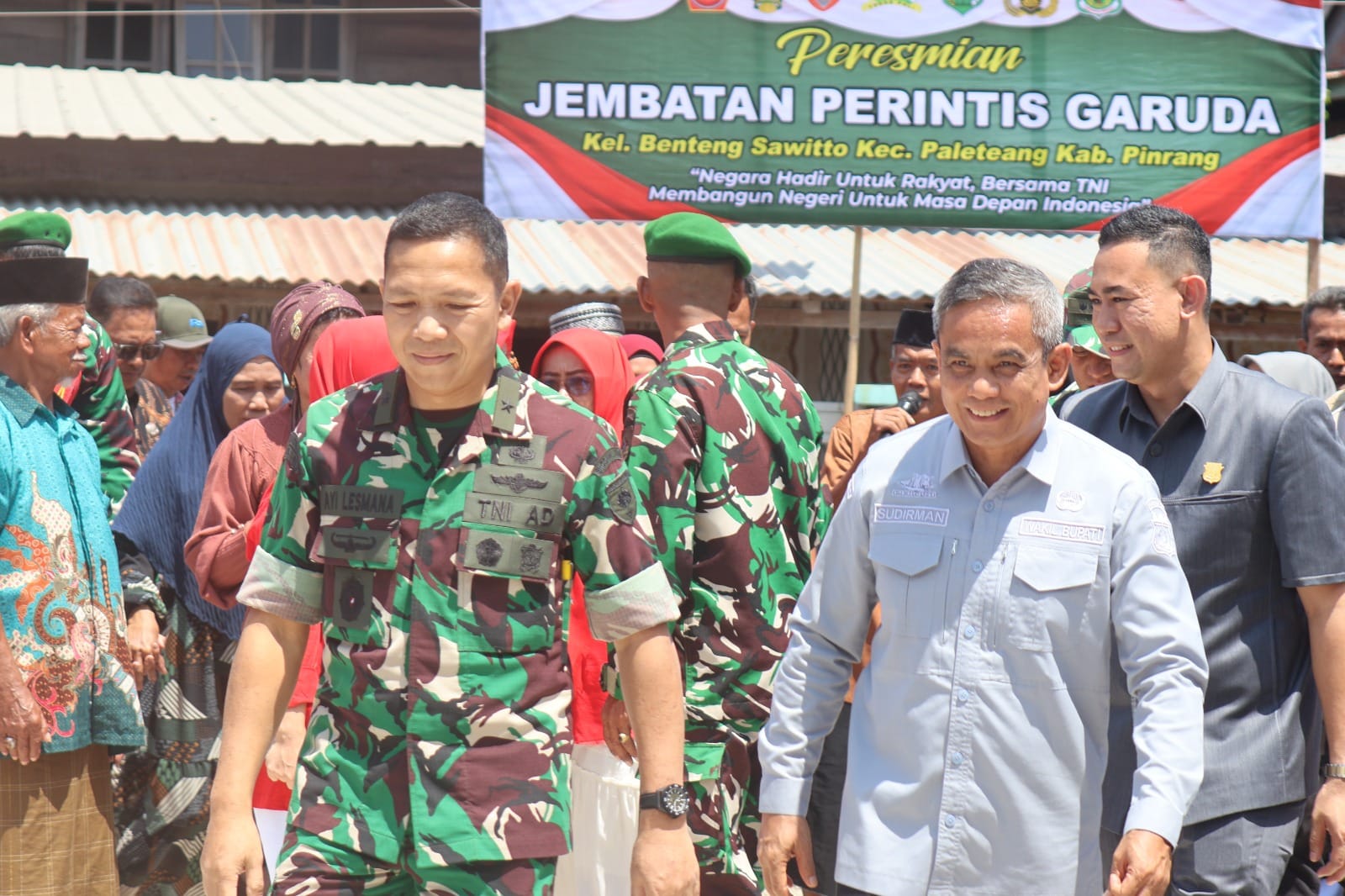 Presiden Prabowo Resmikan 3.395 Jembatan TNI-Polri, Satu di Antaranya di Pinrang Supalamedia