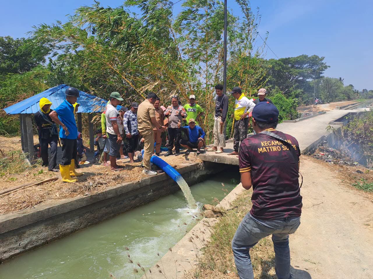 Petani Mattiro Sompe Berjibaku Jaga Air Irigasi Lewat Pompanisasi Katteong Supalamedia