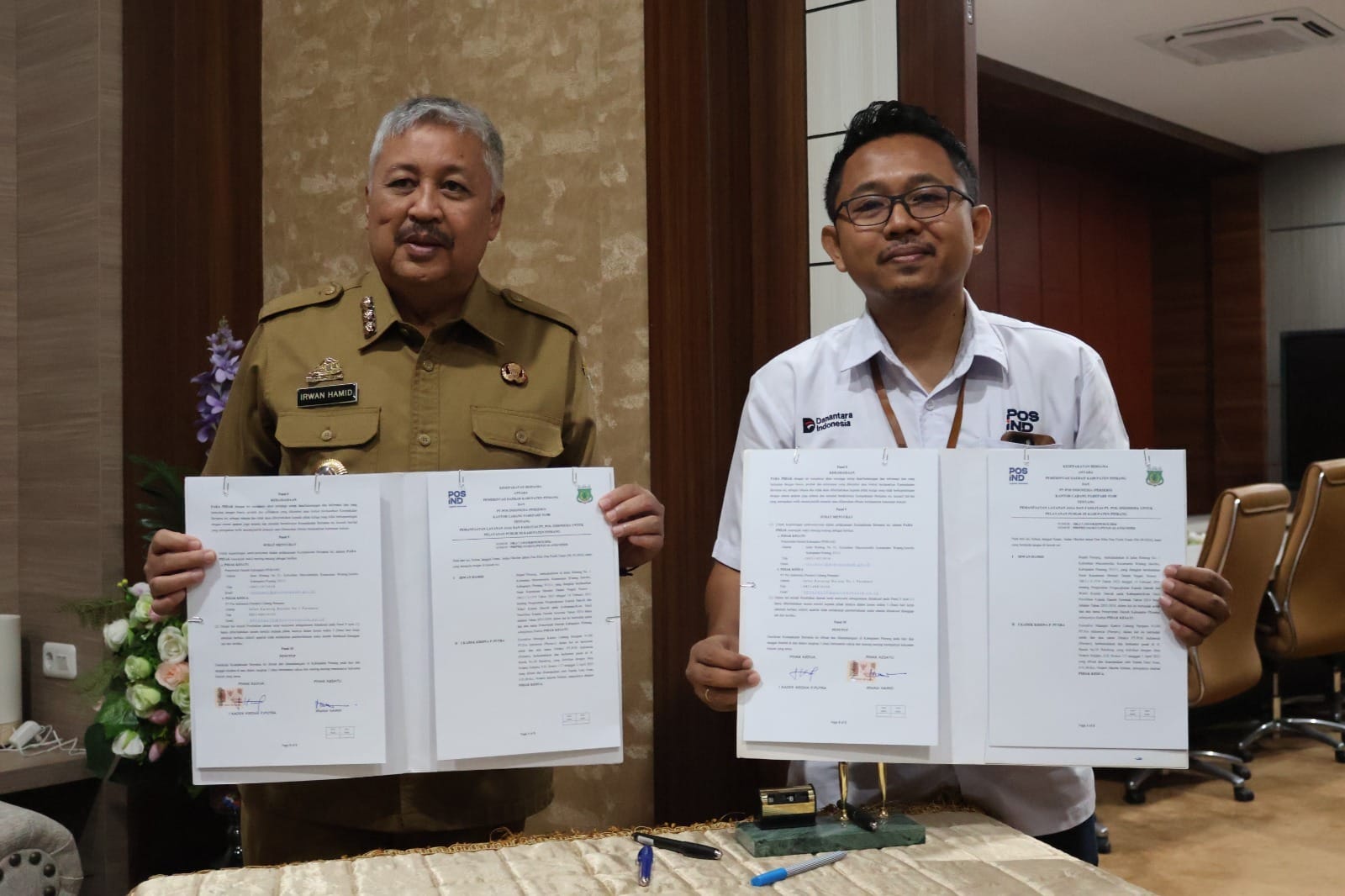 Bupati Pinrang Teken Kesepakatan dengan PT Pos Indonesia Supalamedia